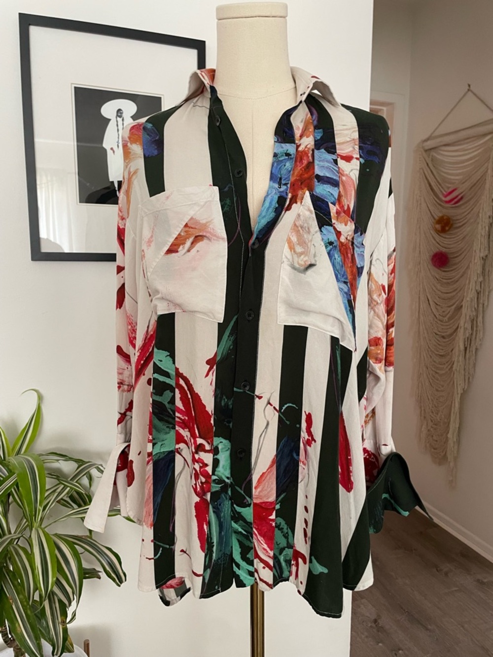 Palmer//Harding Abstract Button-Up size 2-6